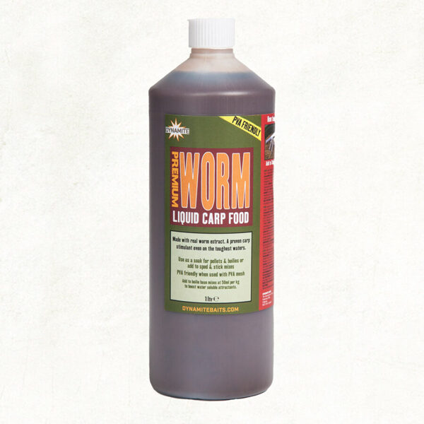 Dynamite Premium Worm Liquid Carp Food, Premium tārpu šķidrā karpu barība 1L