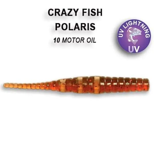  Crazy Fish Polaris 1.8" , 4.6cm , 0.4g / Mīkstais gumijas māneklis pasīvai makšķerēšanai ar spiningu