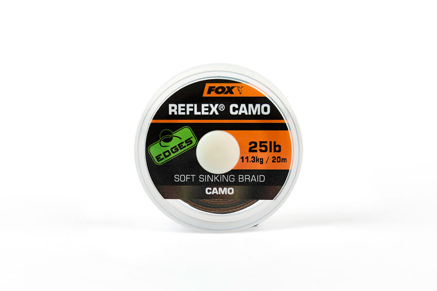 Fox Reflex Camo soft sinking braid, pavadiņu materiāls