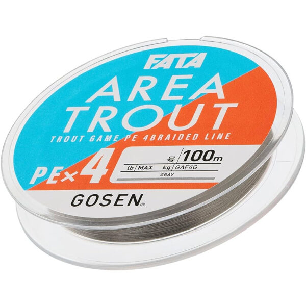 GOSEN pītā aukla nano jig Fata Area Trout PEx4 100m 0.2PE