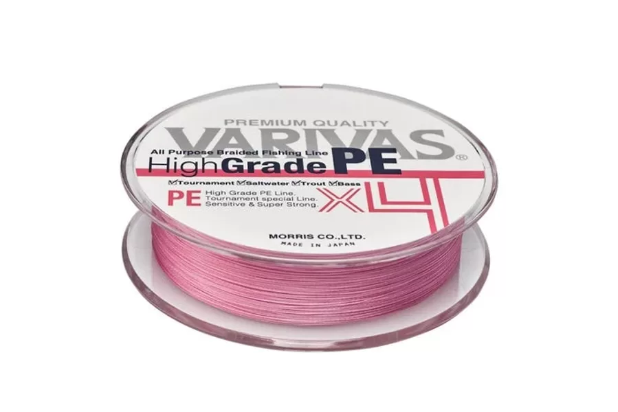 Pītā aukla Varivas High Grade PE X4 Milky Pink (150m)