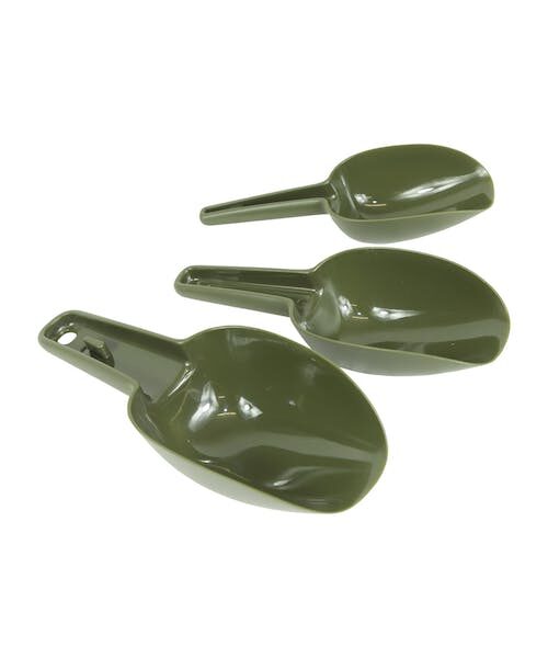 Trakker Bait Scoop Set, Iebarošanas Karošu komplekts