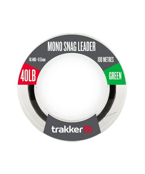 Trakker Snag Leader 100m , Green / Zaļš Dažādi izmēri līder materiāls sistēmām 0.60mm/50Lb(22.68kg) 0.60mm/50Lb(22.68kg) 0.60mm/50Lb(22.68kg)