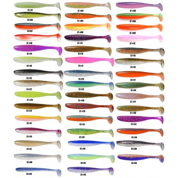 Keitech Easy Shiner 4″ Lure, Silikona "ēdamgumijas" no Japānas 10cm - dažādas krāsas