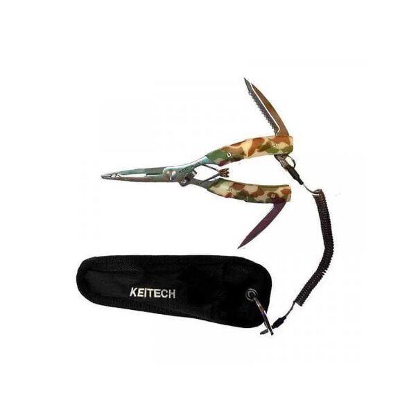 Keitech Stainless Steel Pliers - Camo Knaibles ar ietvaru 16,5cm