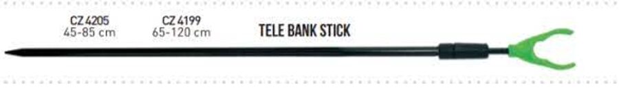 Carp Zoom Alumimium Telescopic Bank Stick 45-85cm / Vidējs makšķeru turētājs ar U veida turētāju