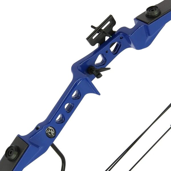 29LB Sonic Block Compound Bow Blue / Zils compound tipa loks ar 14kg atvilkšanas spēku + bultas (Youth Compound Bow)