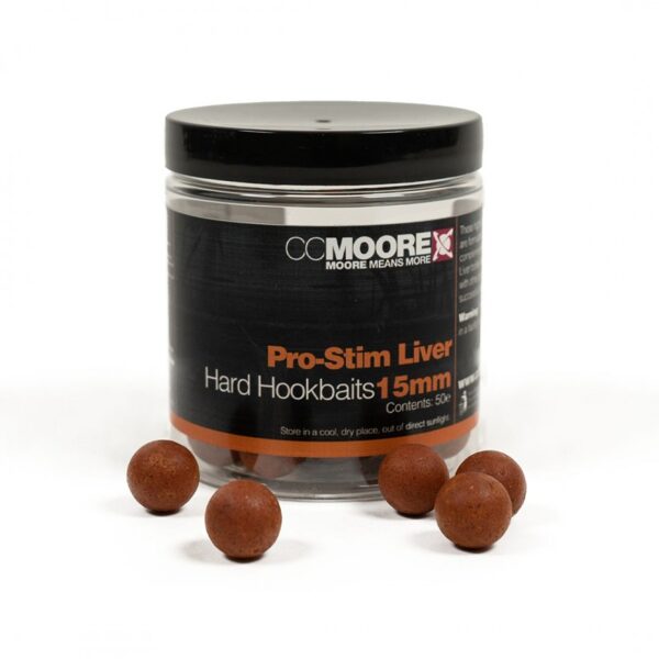 CCMOORE PRO-STIM LIVER HARD HOOKBAITS