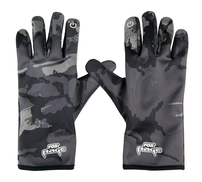 Fox Rage Thermal Camo Gloves, Siltie cimdi (Var lietot skārienjūtīgu ekrānu)