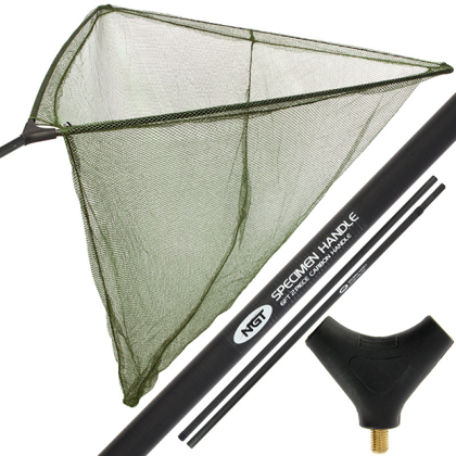 Karbona 1,8m kāts ar 107x90cm tīkliņu