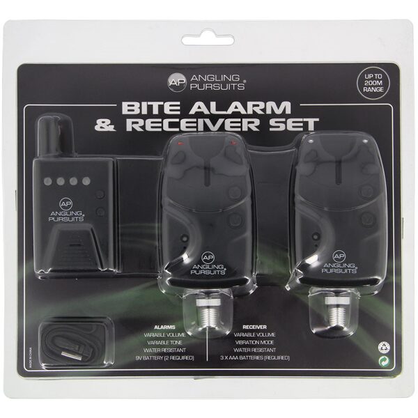Angling Pursuit JHA Bite Alarm & Receiver Set 2+1 / Pults ar signalizatoriem