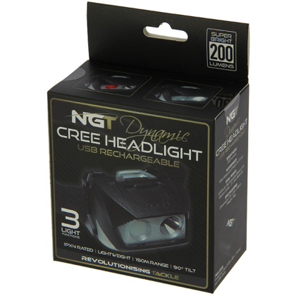 NGT Dynamic Cree gaisma 200 lumēnu ar usb uzlādi