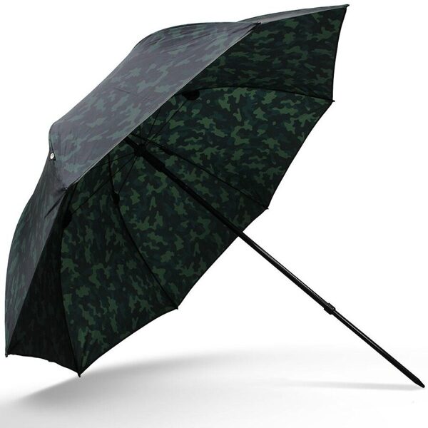 NGT Camo Brolly,  Lietussargs saliecams uz sānu 180cm diametrs - Zaļa kamuflāža .