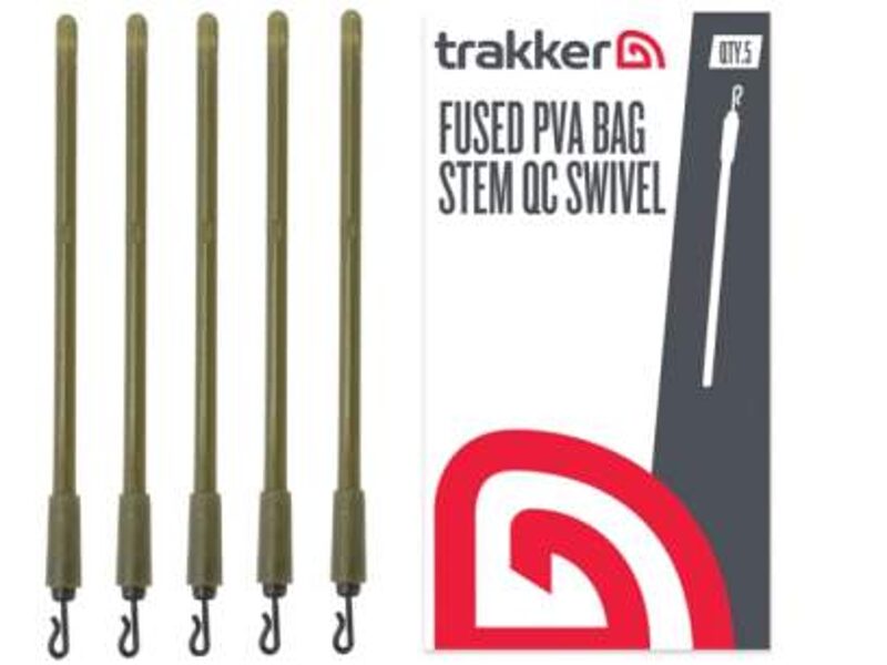 Trakker FUSED PVA BAG STEM - QC SWIVEL, Pva maisa kāts ar ātri maināmo griezuli