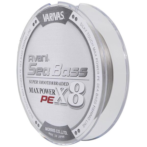 VARIVAS Avani Sea Bass peX8 Braided Line Stealth Gray / pelēka 8 dzīslu pītā aukla 150m top tālmetiena aukla