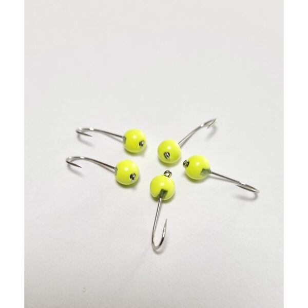 FISH ON Tungsten Nano Jig Chart 5pcs. hook size #12 / Tungstēna jig galvas mikro ēsmai